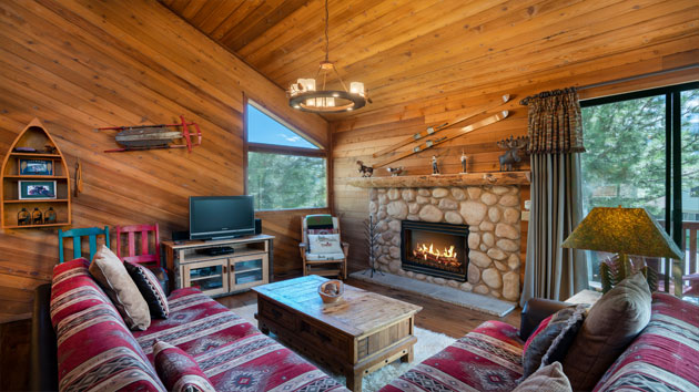 Mammoth Sierra Rustic Modern Cabin Interior